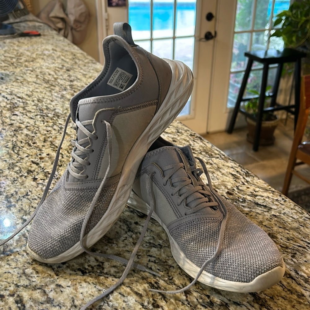 Reebok Astroride slip into gray soft shoes. Reebok size 10 gray slip on shoes.